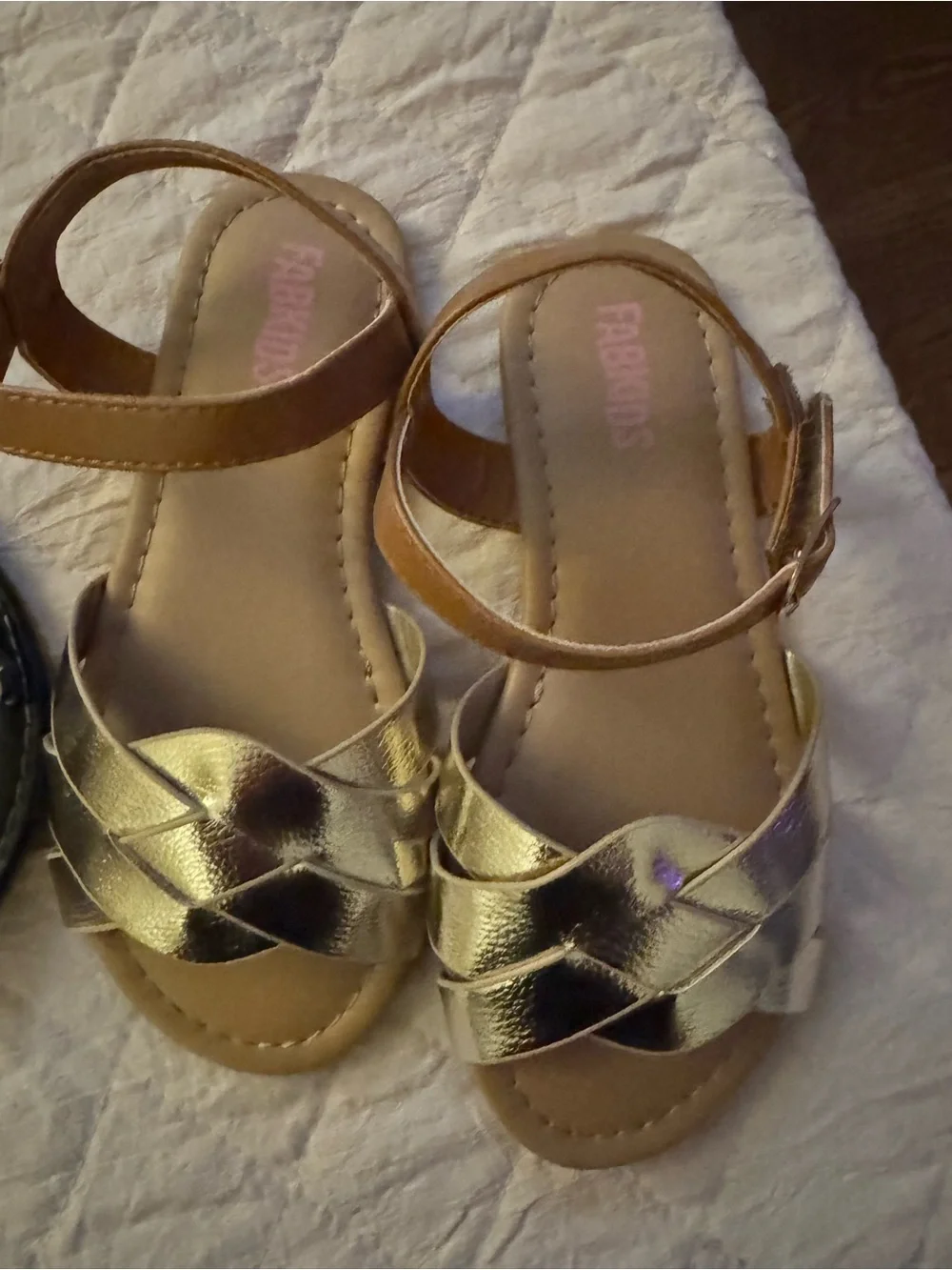 fabkids set of 3 girls sandals